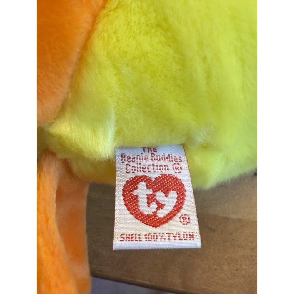 Ty Beanie Buddies 1998 Quackers 9'' Yellow Duck‎ Plush Retired MWMT